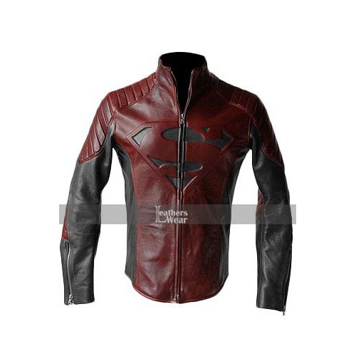 Man of Steel Superman Red and Black Jacket Costume